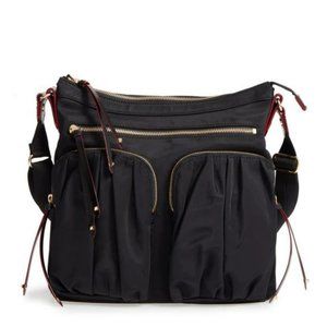 MZ Wallace Mia Black Bedford Crossbody bag purse - like new!